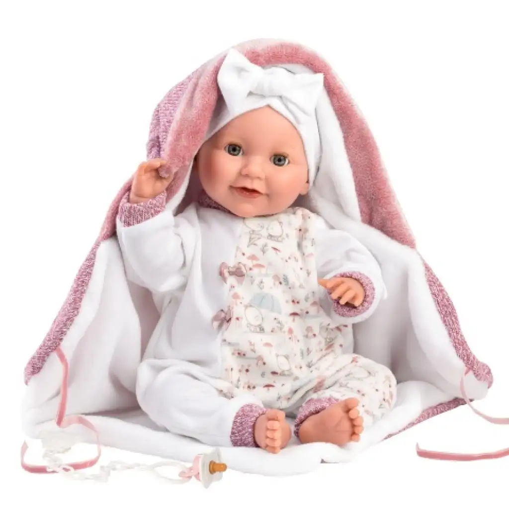 Llorens: Heidi Llorana 42 cm weinendes Neugeborenes mit Decke kép 3
