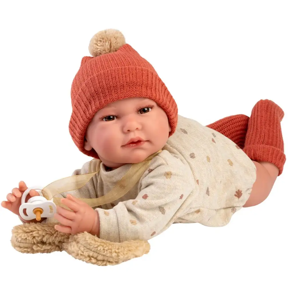 Llorens: Luis 45 cm weinende Puppe mit herzförmigem Kissen kép 2
