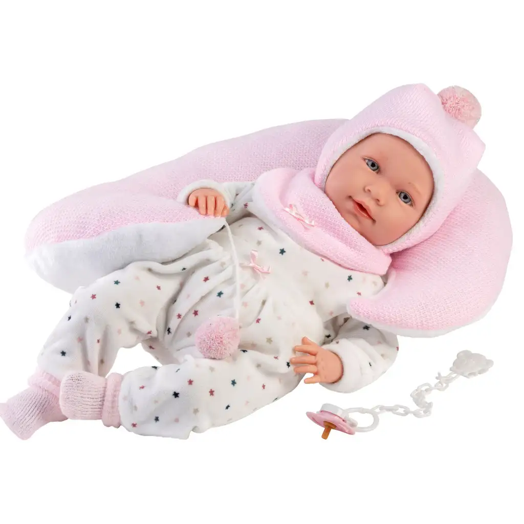 Llorens: Mimi 42 cm große Puppe mit Geräuschen und Bauchpolster kép 2