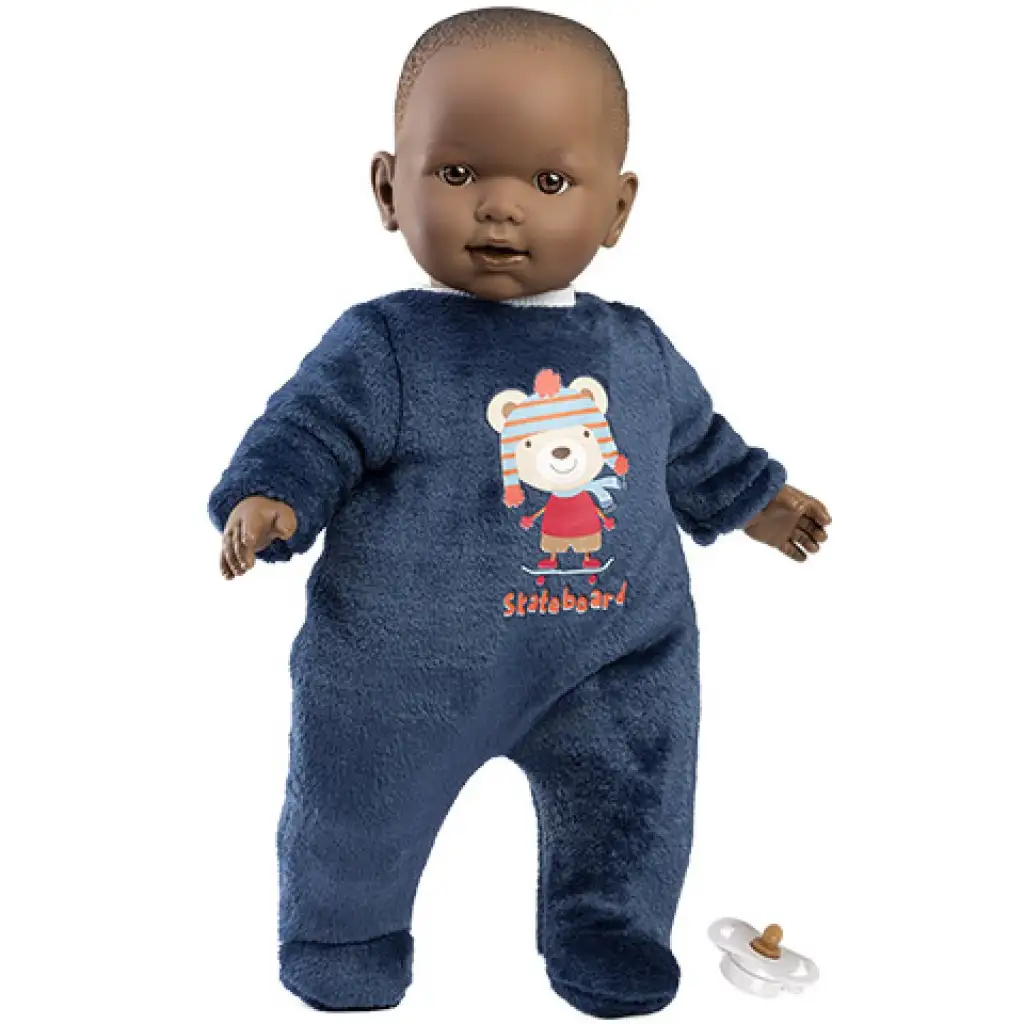 Llorens: Zareb Puppe im Plüschpyjama mit Bär, Schnuller, 42 cm kép 4