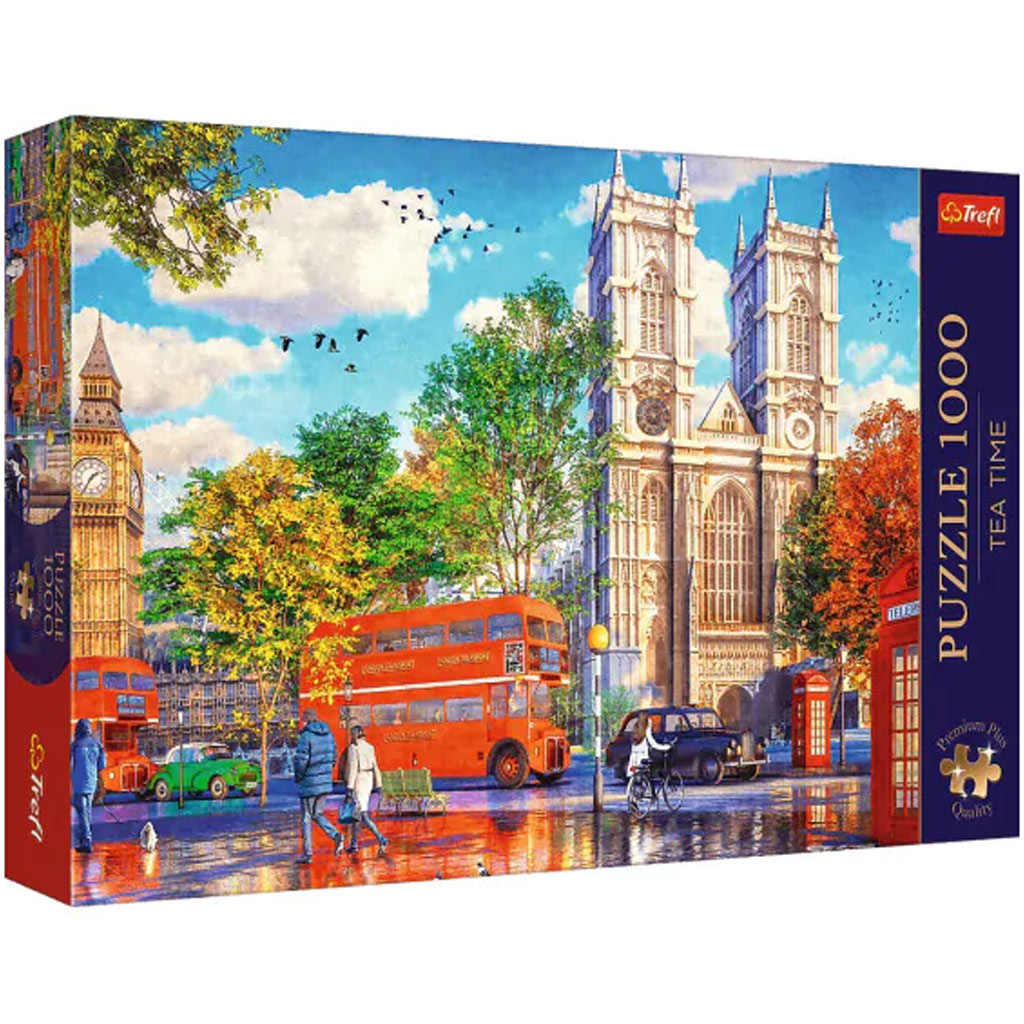Londener Straßenszene 1000-teiliges Premium-Puzzle – Trefl
