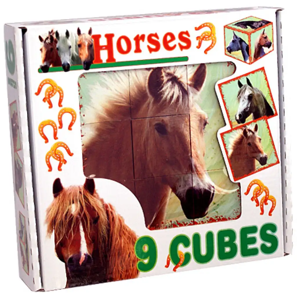 Pferde-Märchenwürfel 9-teilig