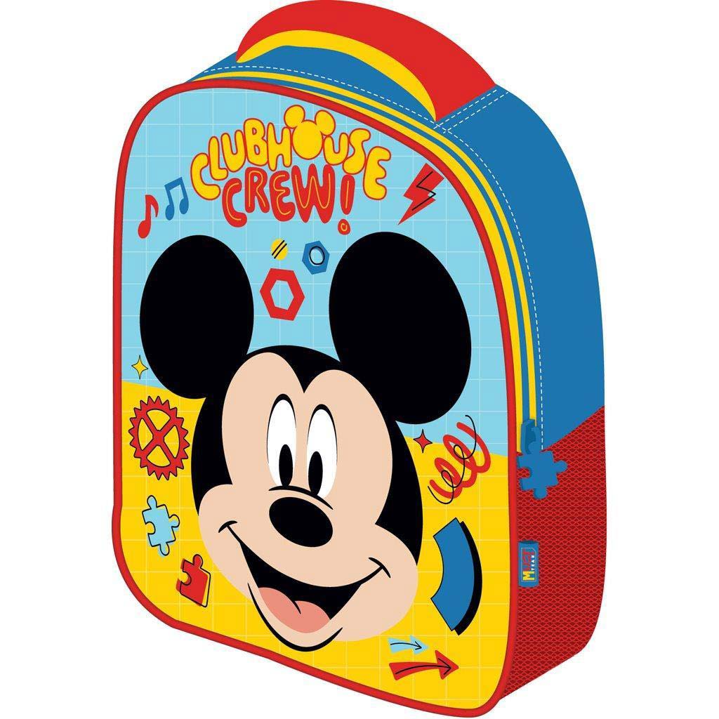 Luna: 3D-Kindergartenrucksack mit Micky-Maus-Muster, 26x10x32 cm