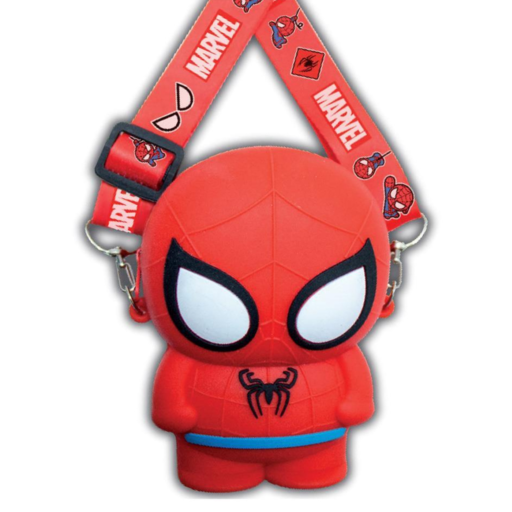 Luna: 3D Spider-Man Figur Geldbörse mit Schultergurt