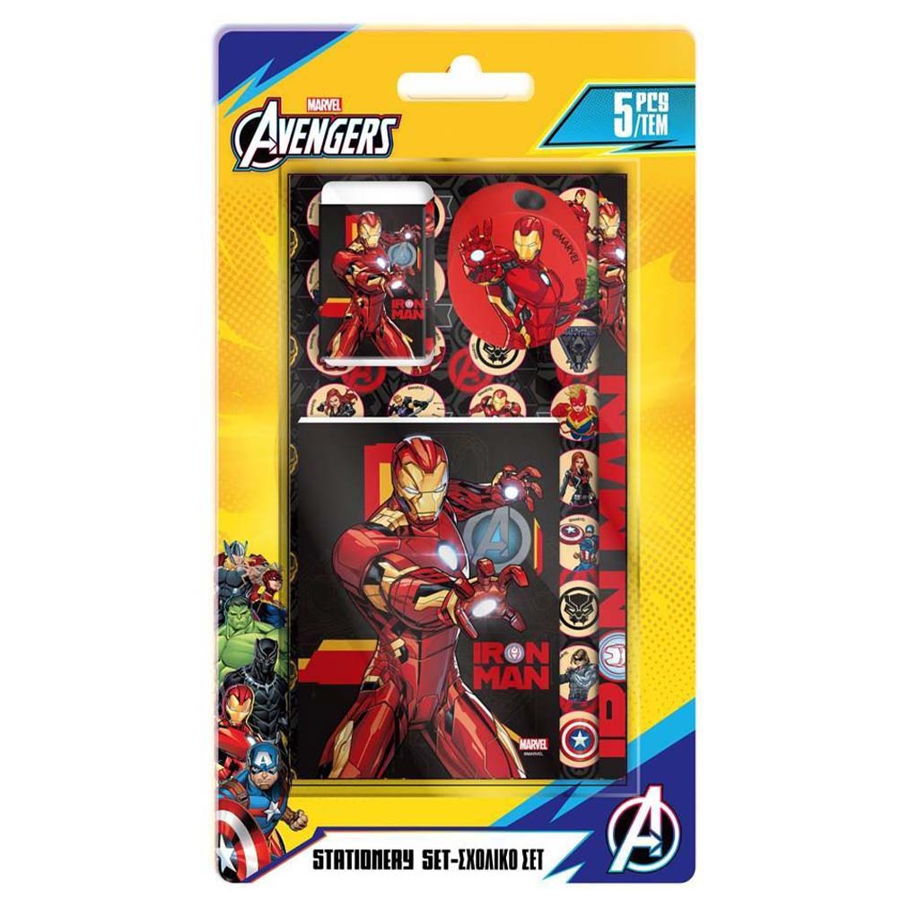 Luna: 5-teiliges Iron Man-Schreibwarenset