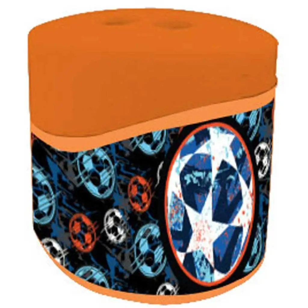 Luna: Blau-orange Behälter-Doppelspitzer mit Ballmuster 1 Stück kép 2