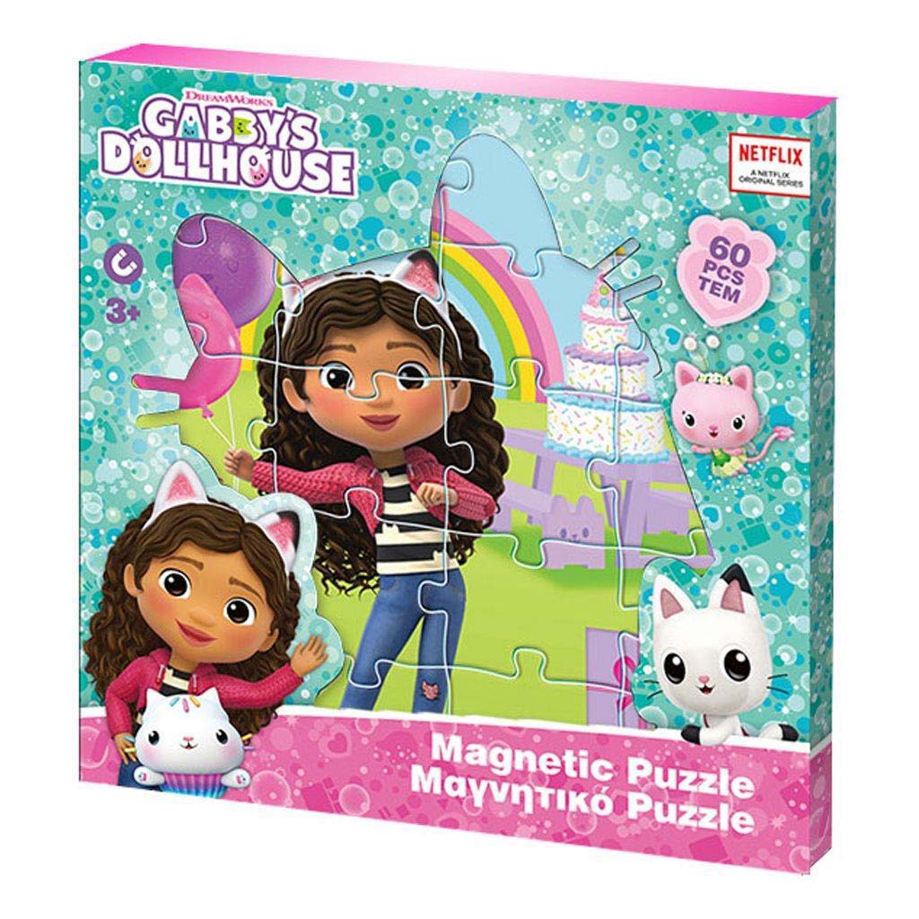 Luna: Gabi Puppenhaus gemustertes magnetisches Puzzle, 3x20 Teile