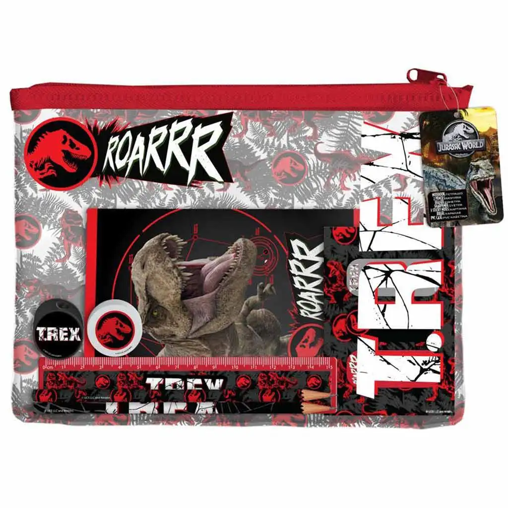 Luna: Jurassic World Dinosaurier-Schreibset in PVC-Tasche