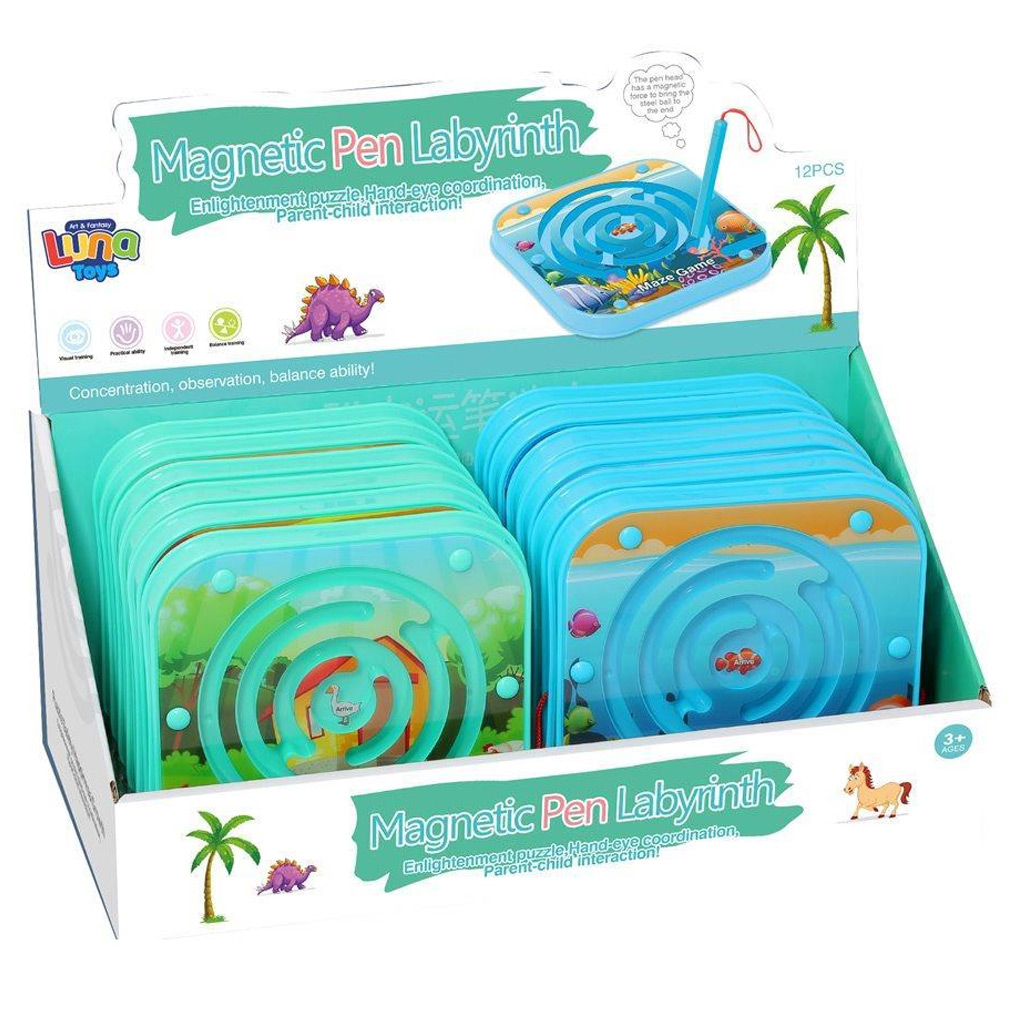 Luna: Magnetisches Labyrinth-Geschicklichkeitsspiel in zwei Ausführungen, 1 Stück