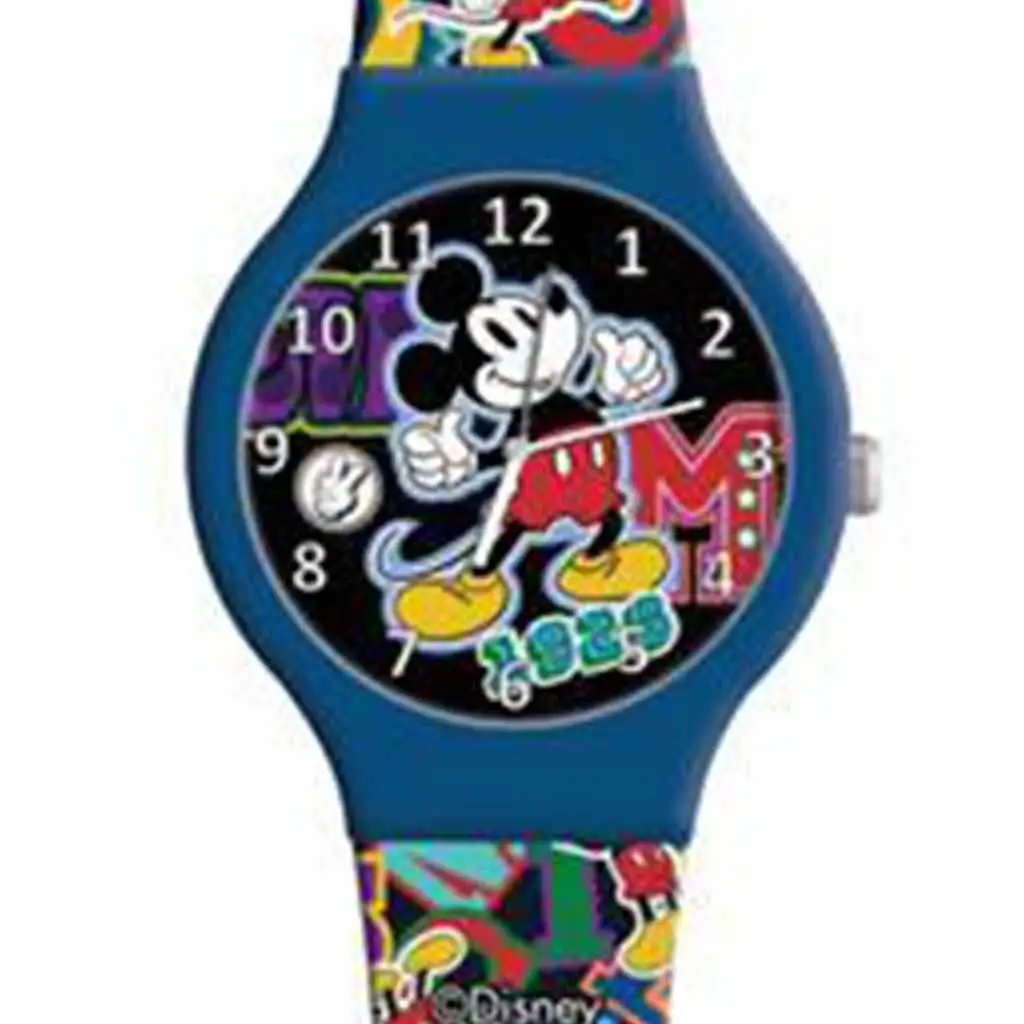 Luna: Mickey Maus analoge Armbanduhr in Metalldose kép 2