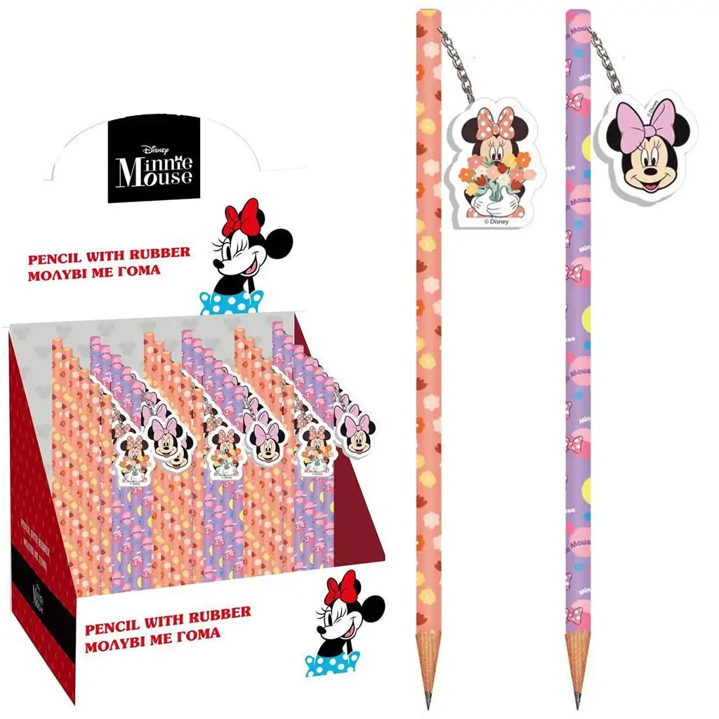 Luna: Minnie Maus Bleistift mit Radiergummi, in zwei Varianten, 1 Stück