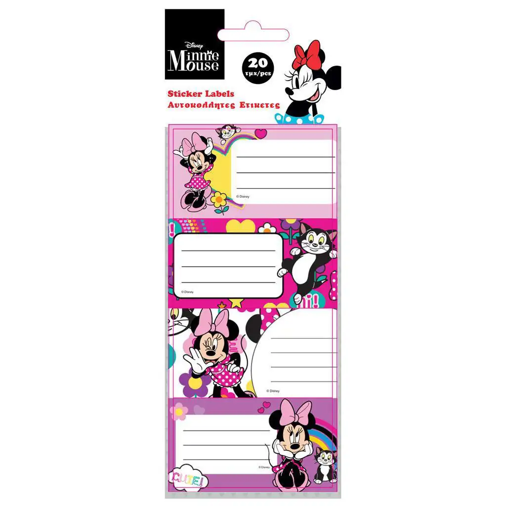 Luna: Minnie Maus Heftetiketten, 20er Pack