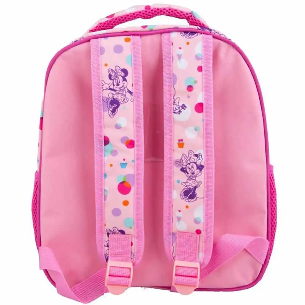 Luna: Minnie Maus abgerundeter zweifächiger Schulranzen 27x10x31cm kép 2