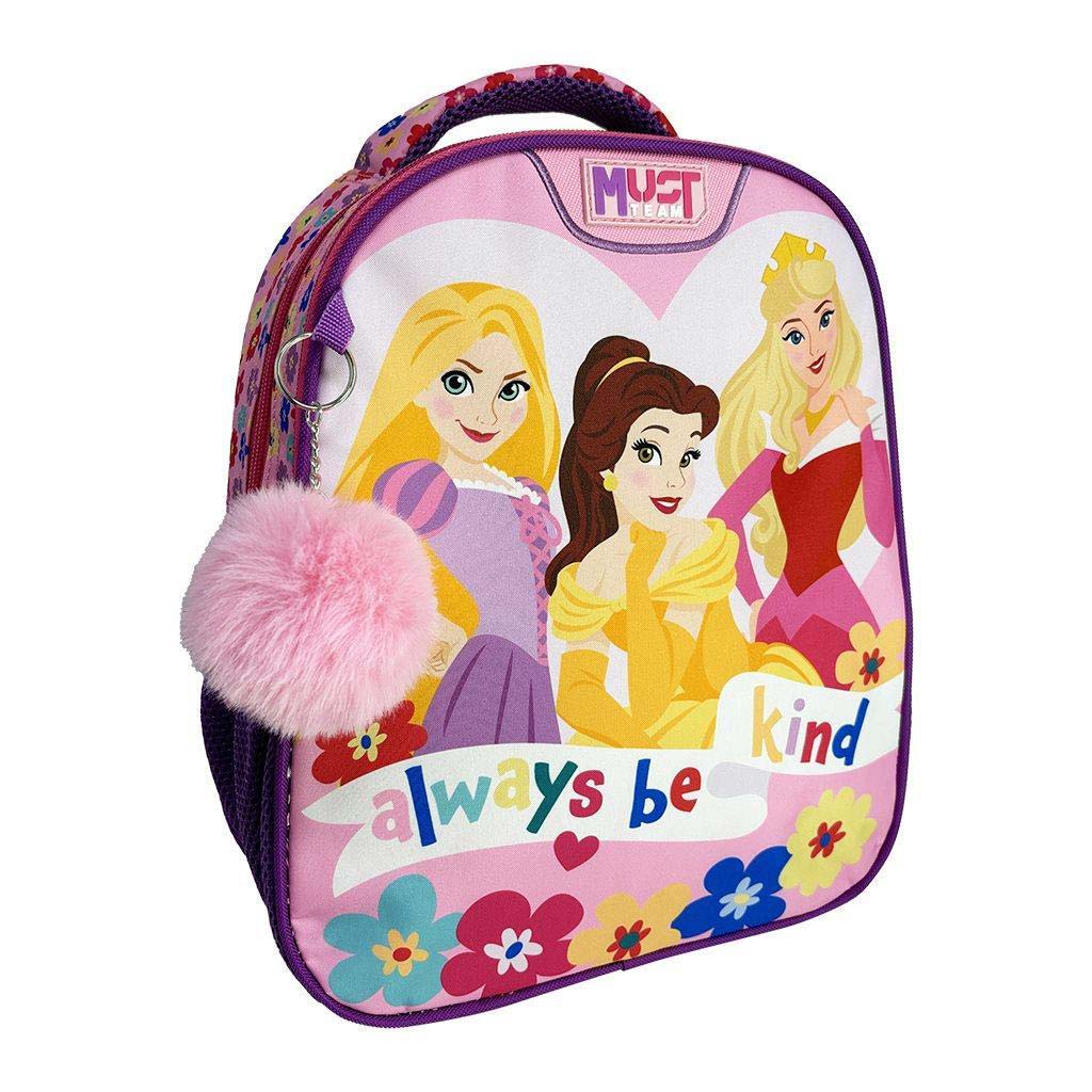 Luna: Muss Team Disney Prinzessin abgerundeter Rucksack mit 2 Fächern 27x10x31 cm