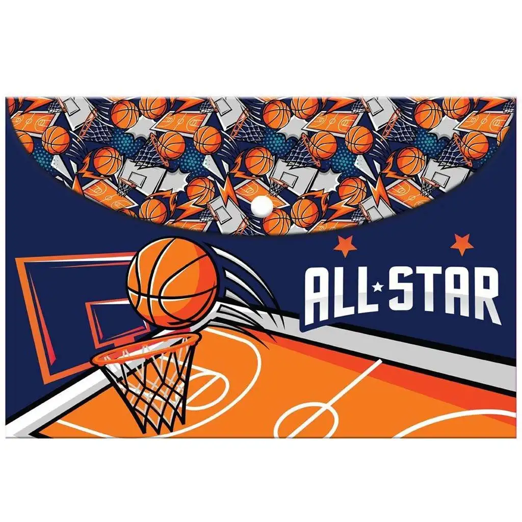 Luna: Must Basketball Sammelmappe mit Druckknopf, A4