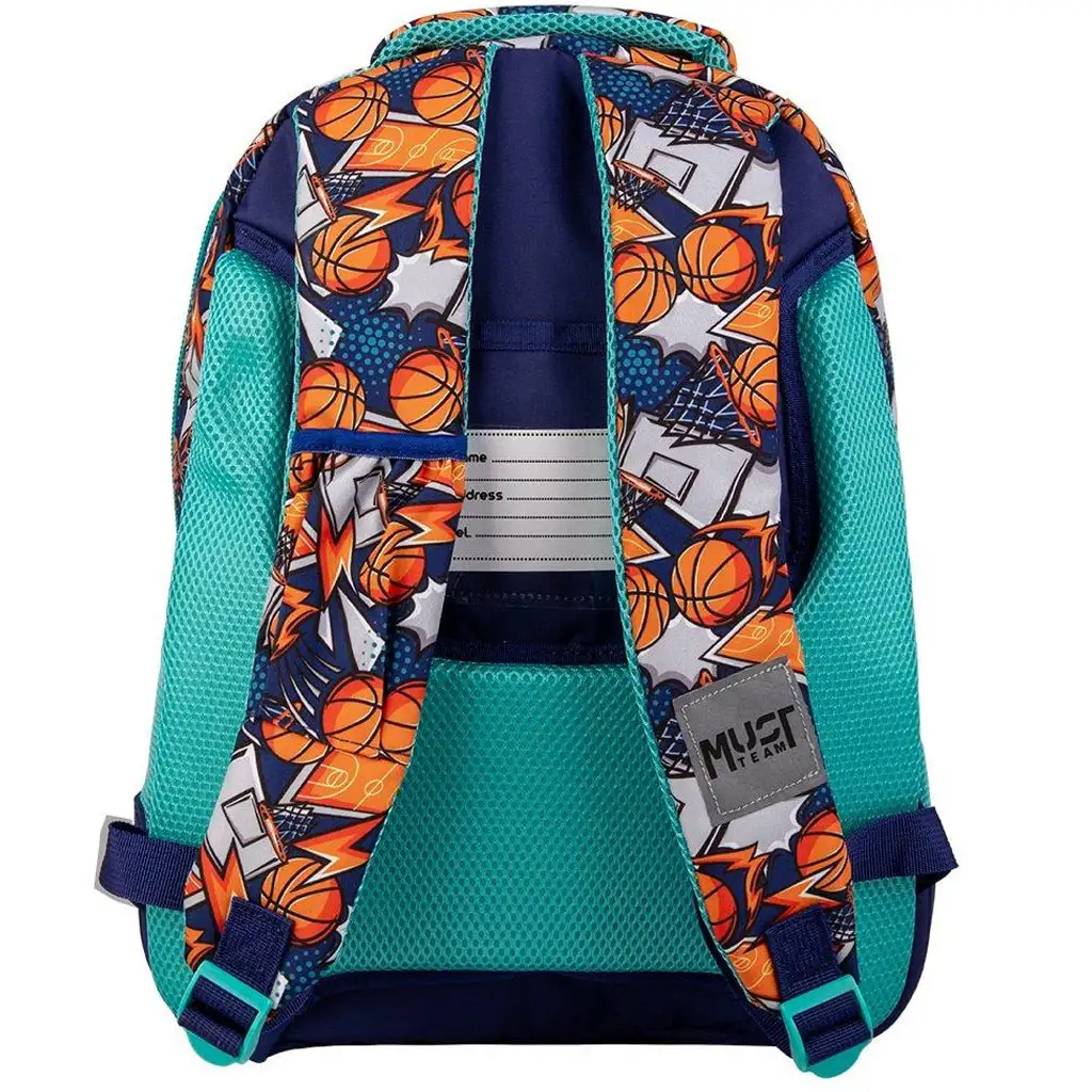 Luna: Must Team Basketball abgerundeter Schulrucksack mit 3 Fächern, Rucksack 32x18x43 cm kép 2