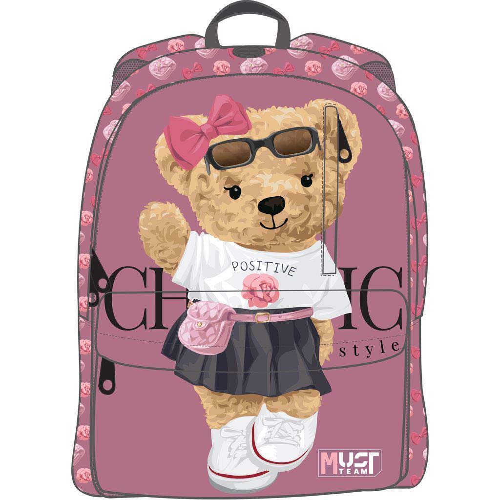Luna: Must Team Chic Style abgerundeter Schulranzen, Rucksack 32x17x42cm