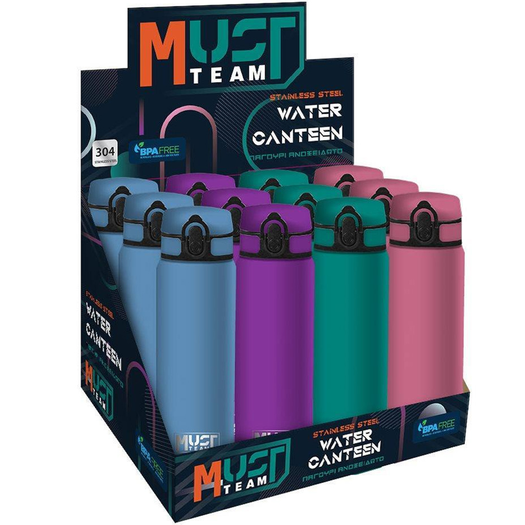 Luna: Must Team Edelstahl-Trinkflasche in verschiedenen Ausführungen, 600 ml, 1 Stück