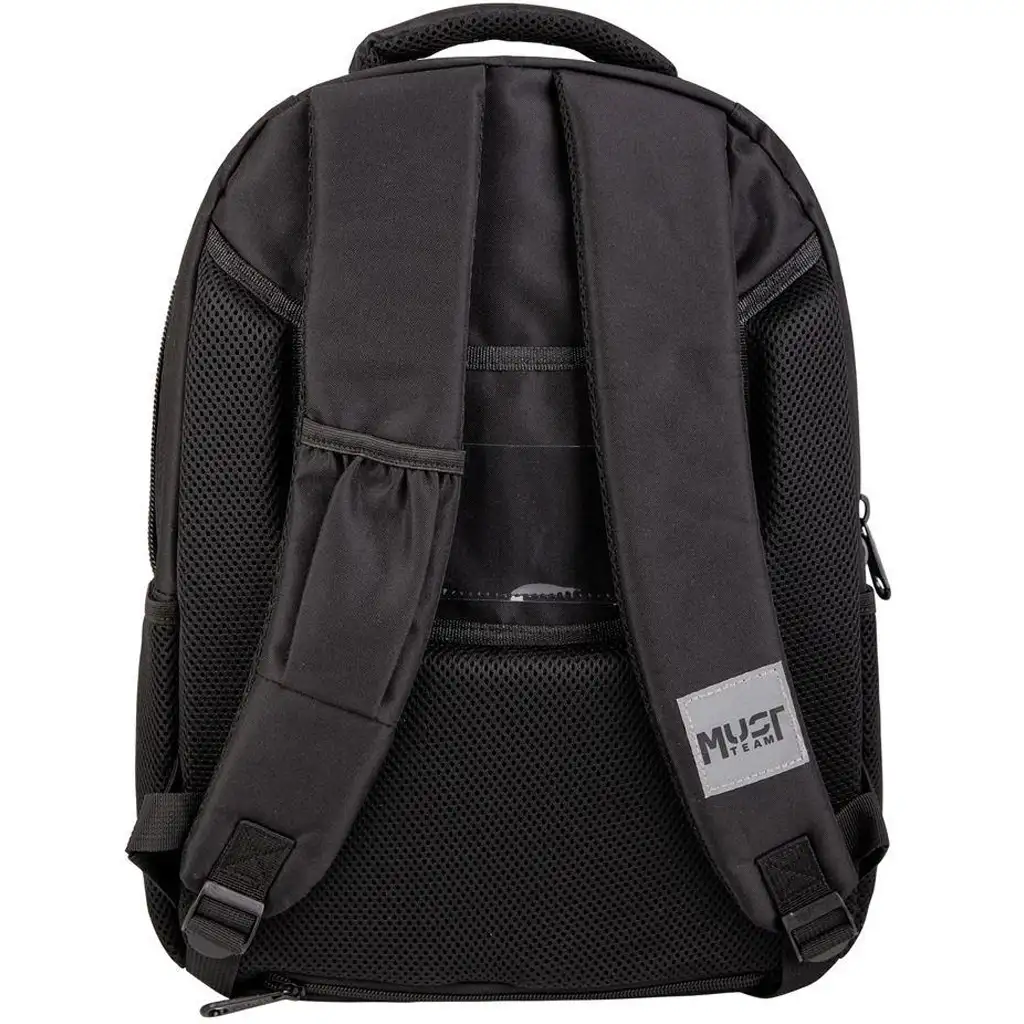 Luna: Must Team Eternal Black abgerundeter schwarzer Schulrucksack mit 3 Fächern, 32x18x43cm kép 3