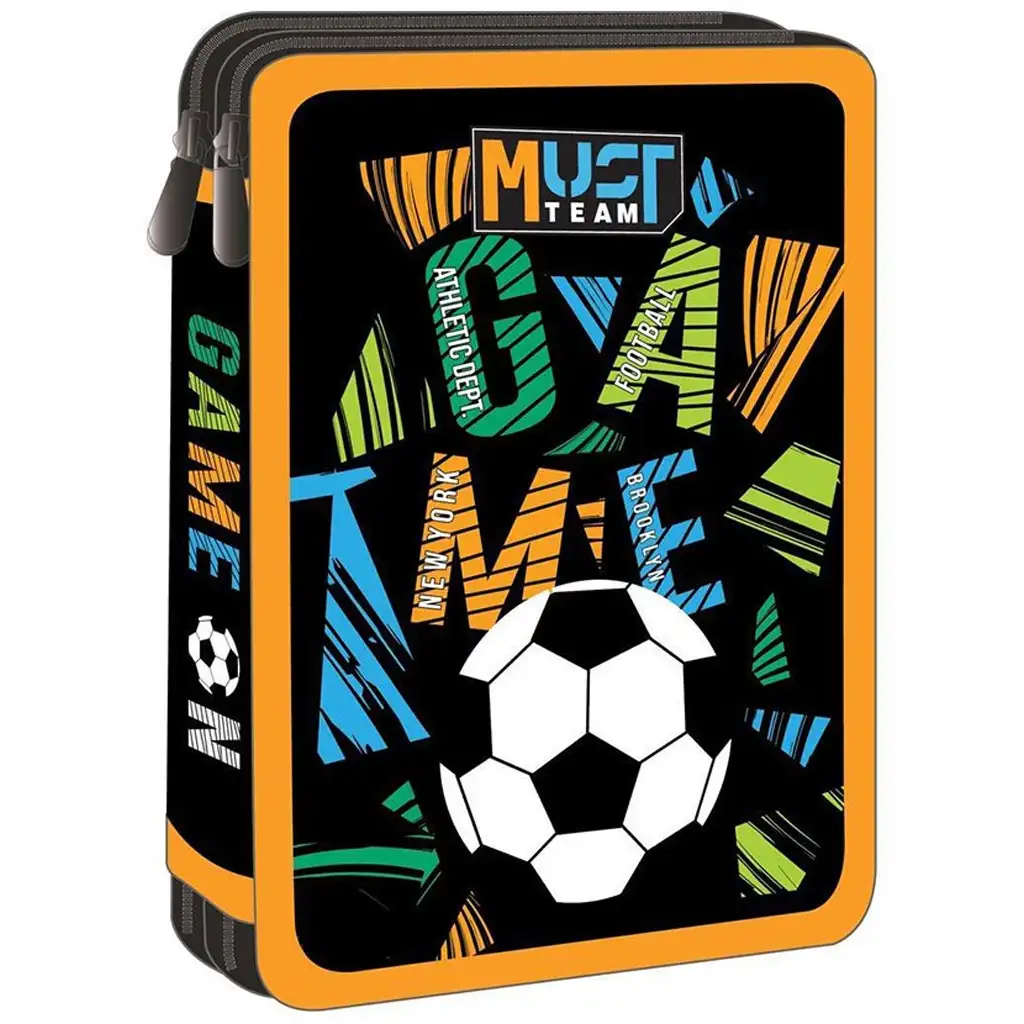 Luna: Must Team Game zweistöckiges Federmäppchen mit Fußballmotiv