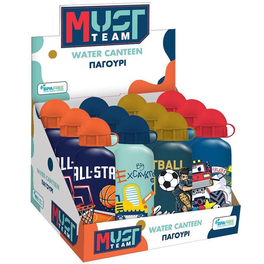 Luna: Must Team Jungen-Aluminiumflasche, verschiedene Ausführungen, 500 ml, 1 Stück