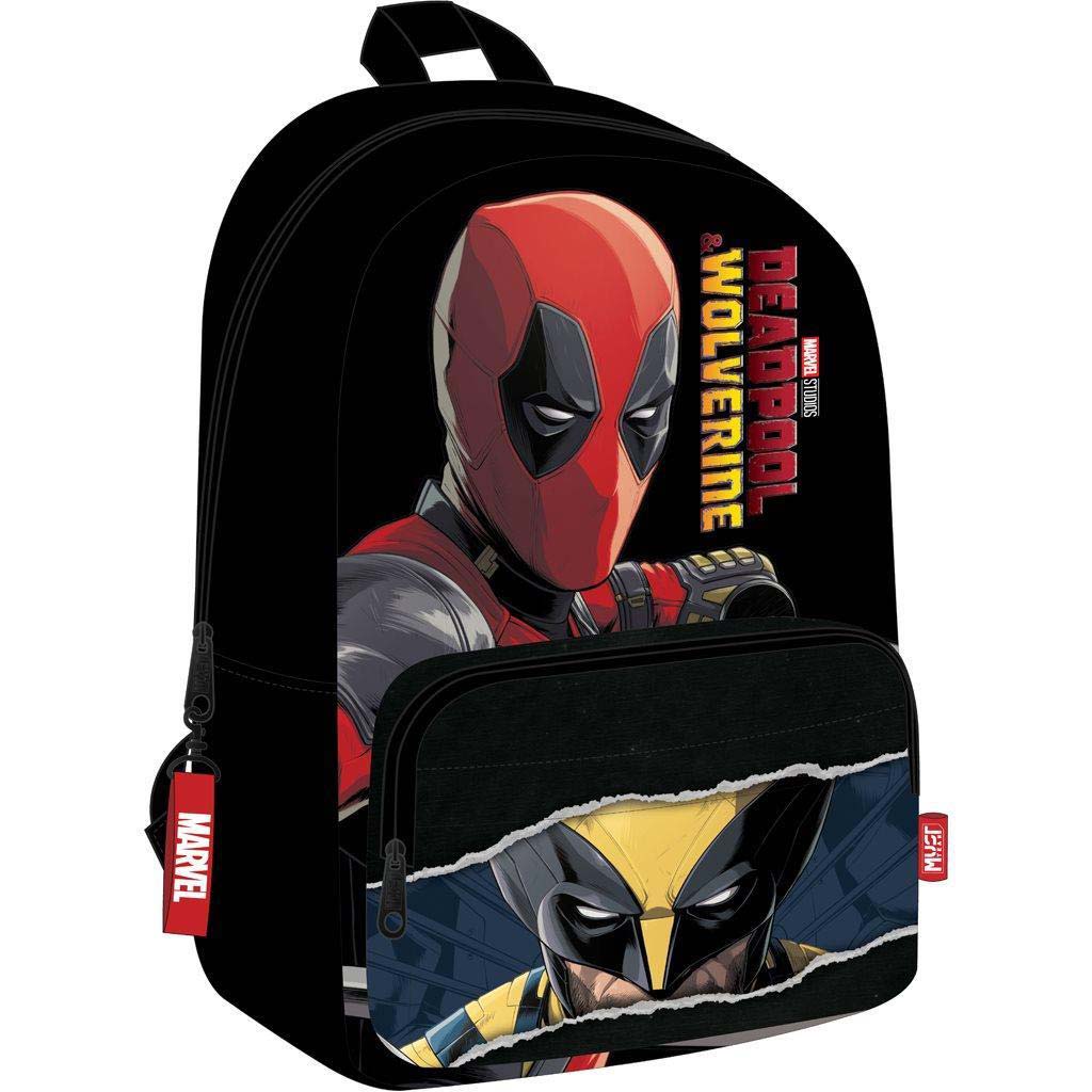 Luna: Must Team Marvel Deadpool und Wolverine abgerundeter Rucksack 29x17x41cm