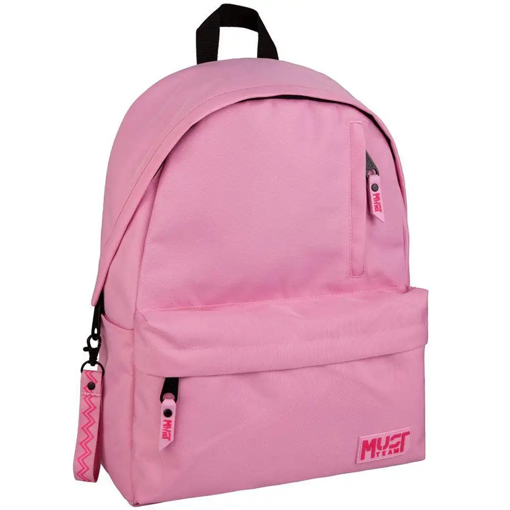 Luna: Must Team Monochrome rosa Schultasche, Rucksack 32x17x42 cm