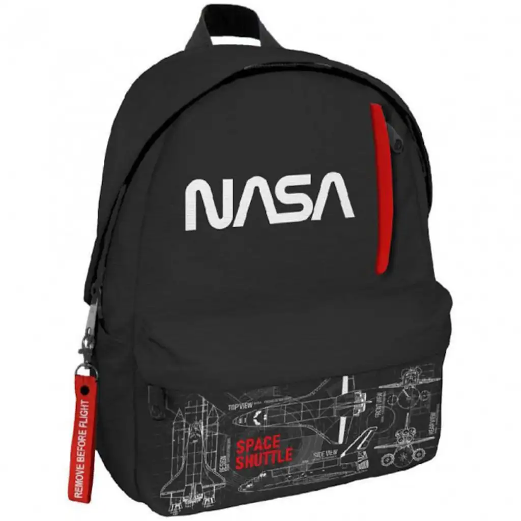 Luna: Must Team NASA Space Shuttle Schulranzen, Rucksack – 1 Fach, 32x17x42 cm