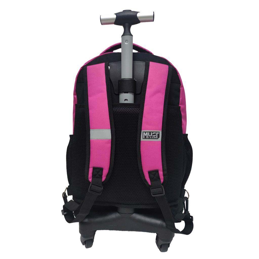 Luna: Must Team Pink 3-Fächer-Rucksack mit Rollen, Schulranzen, 31x24x45 cm kép 2
