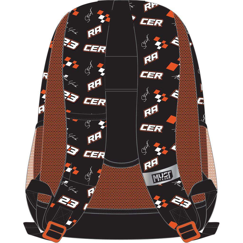 Luna: Must Team Street Racer abgerundeter Schulranzen mit 3 Fächern, Rucksack 32x18x43cm kép 2