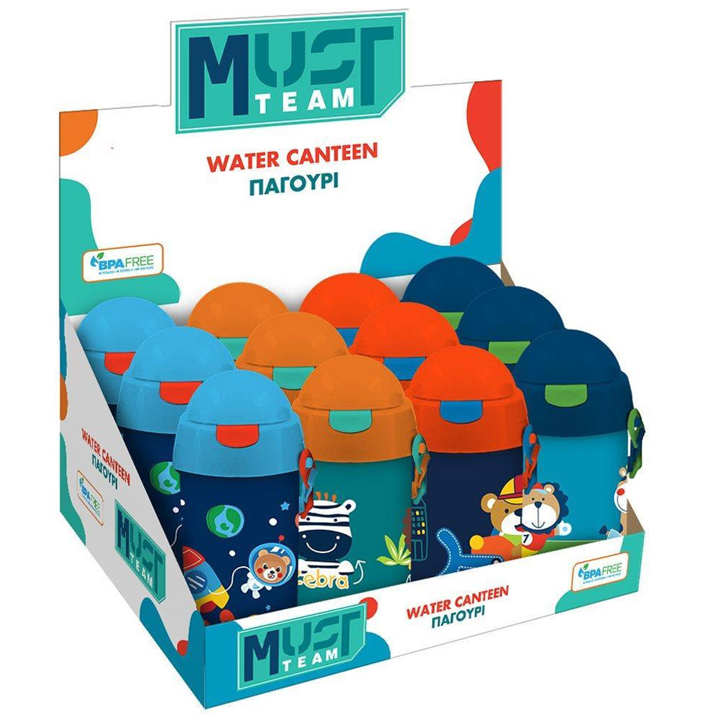 Luna: Must Team Trinkflasche mit Jungenmotiven, verschiedene Ausführungen, 500 ml, 1 Stück