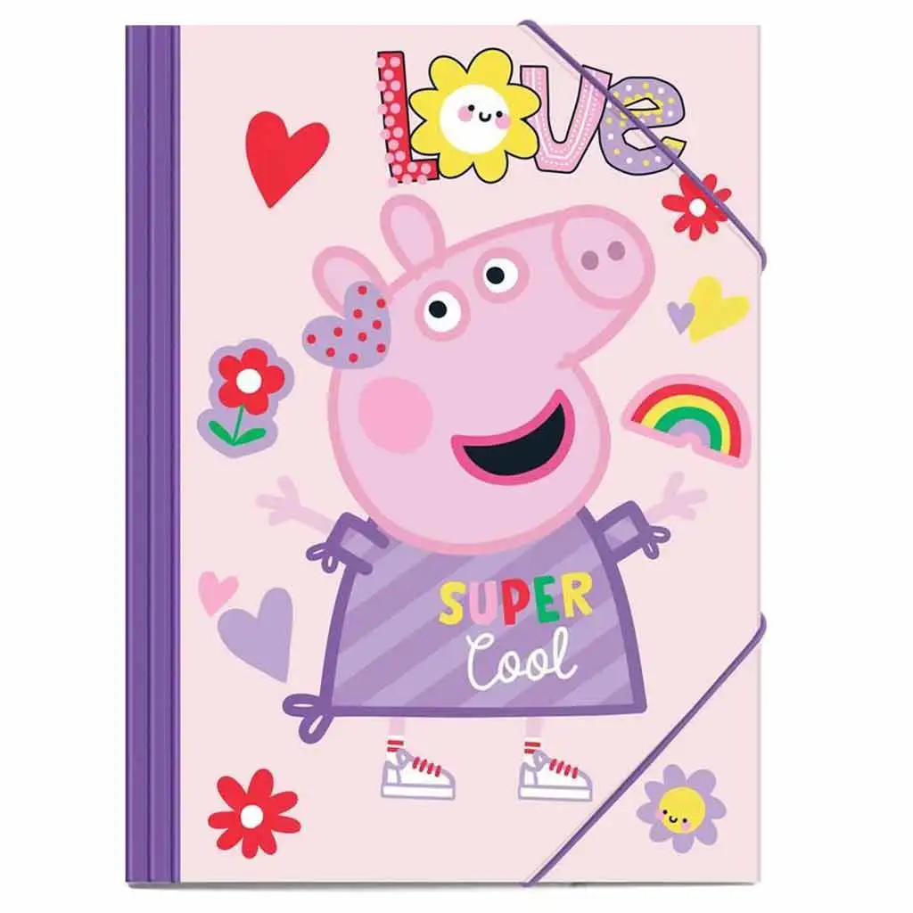 Luna: Peppa Wutz Gummimappe für A4-Blätter 25x35cm