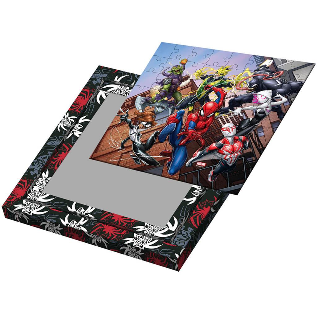 Luna: Spider-Man 2-in-1 64-teiliges Rahmenpuzzle zum Ausmalen kép 2