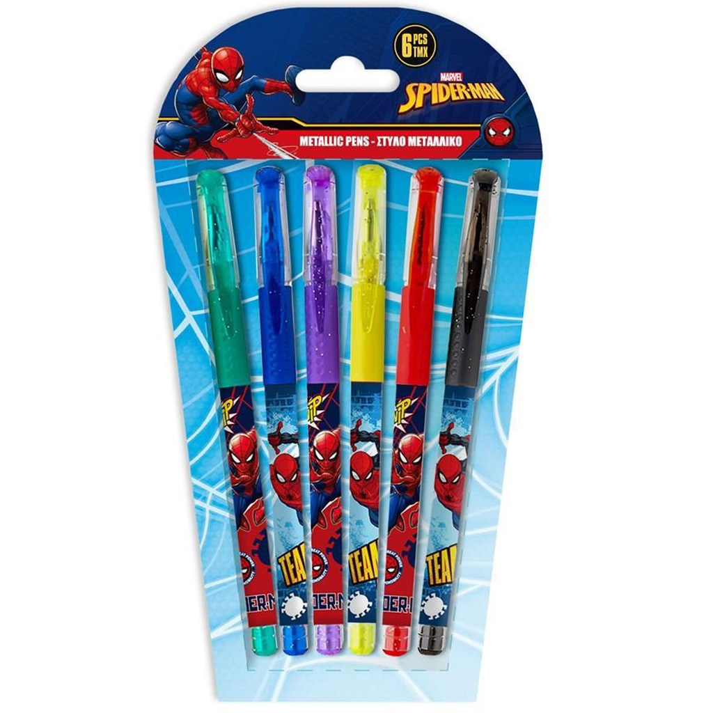 Luna: Spider-Man Glitzer-Gelstift Set, 6-teilig