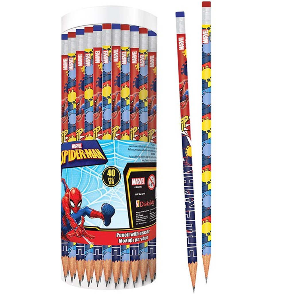 Luna: Spider-Man-Radiergummi-Bleistift, in zwei verschiedenen Ausführungen, 1 Stück