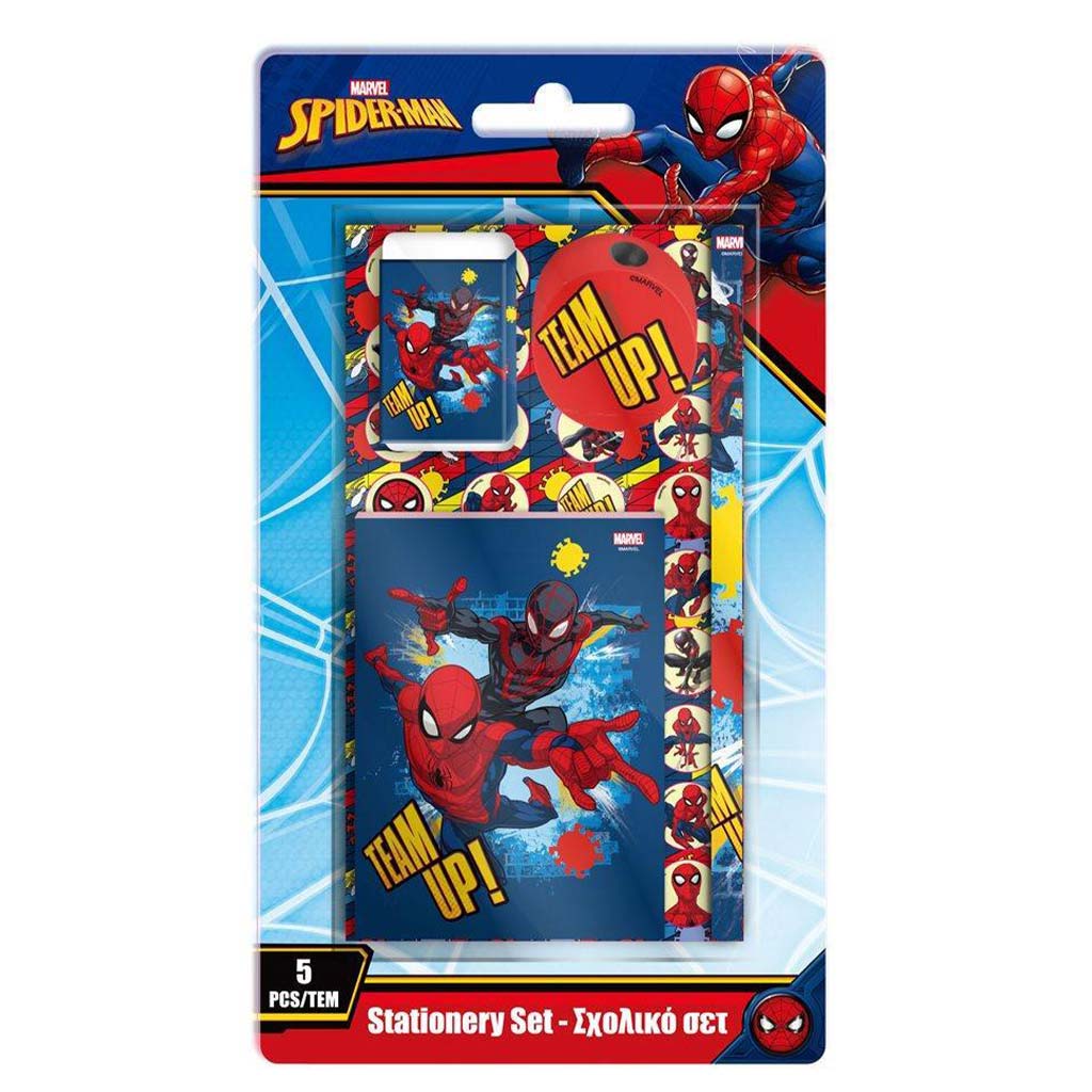 Luna: Spider-Man Team Up 5-teiliges Schreibwarenset