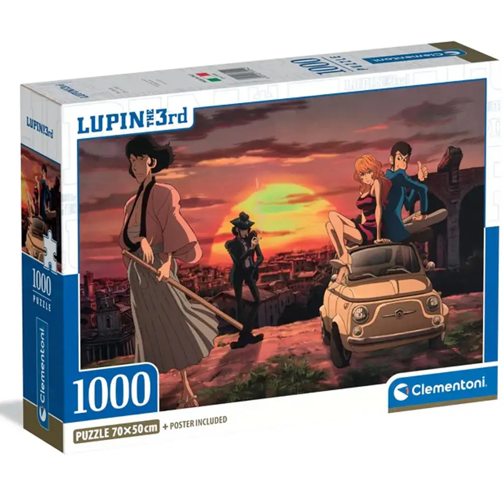 Lupin der 3. - Italienischer Job 1000-teilige Puzzle - Clementoni