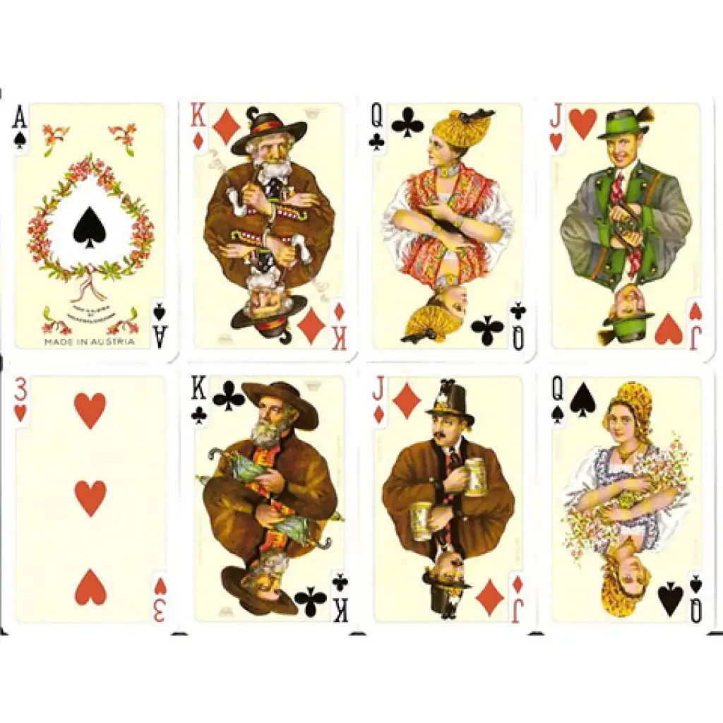 Luxus Rommé-Karten - Folklore 2x55 Blatt - Piatnik kép 2