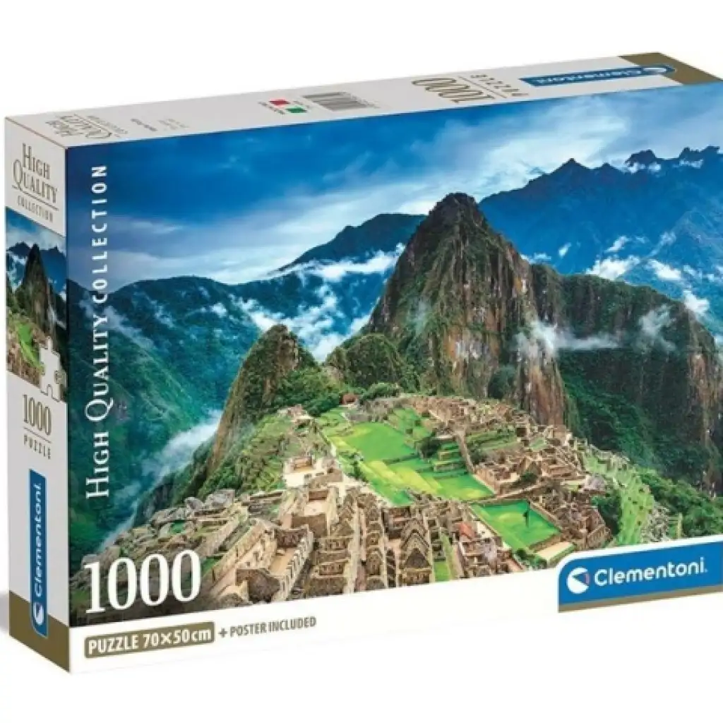 Machu Picchu HQC 1000-teilige Puzzle mit Poster - Clementoni