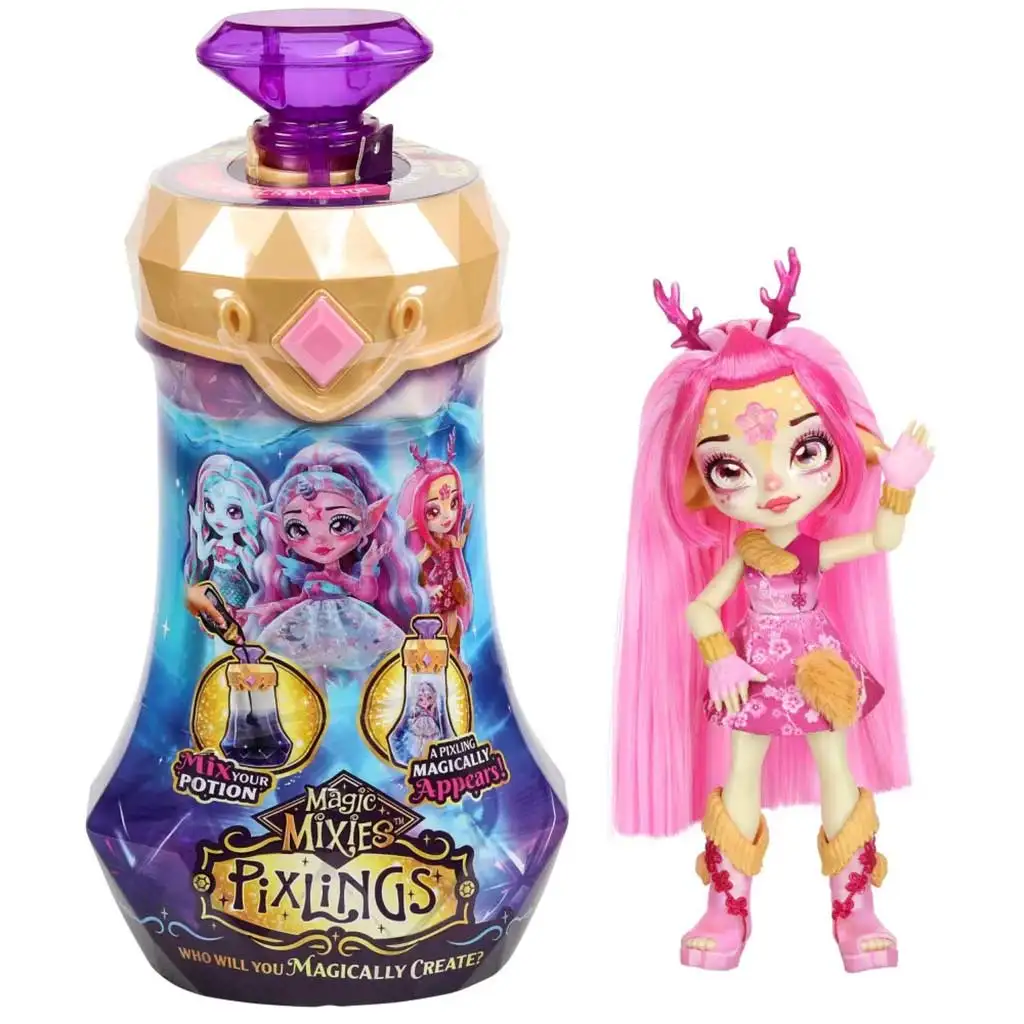 Magic Mixies: Pixlings Deerle Puppe mit kämmbaren Haaren