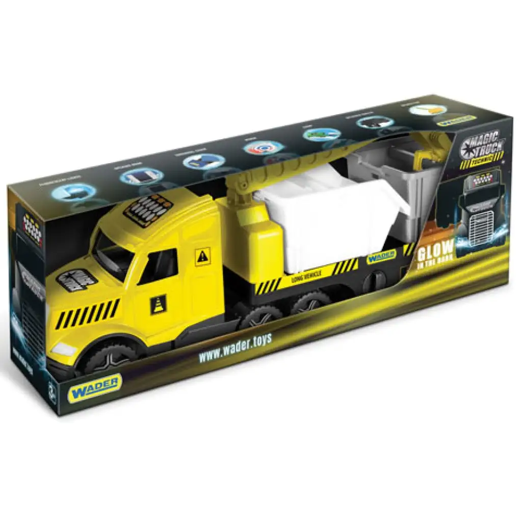 Magic Truck Technic: LKW mit Container und Licht 80cm - Wader