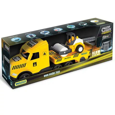 Magic Truck Technic: LKW mit Walze und Licht 80cm - Wader