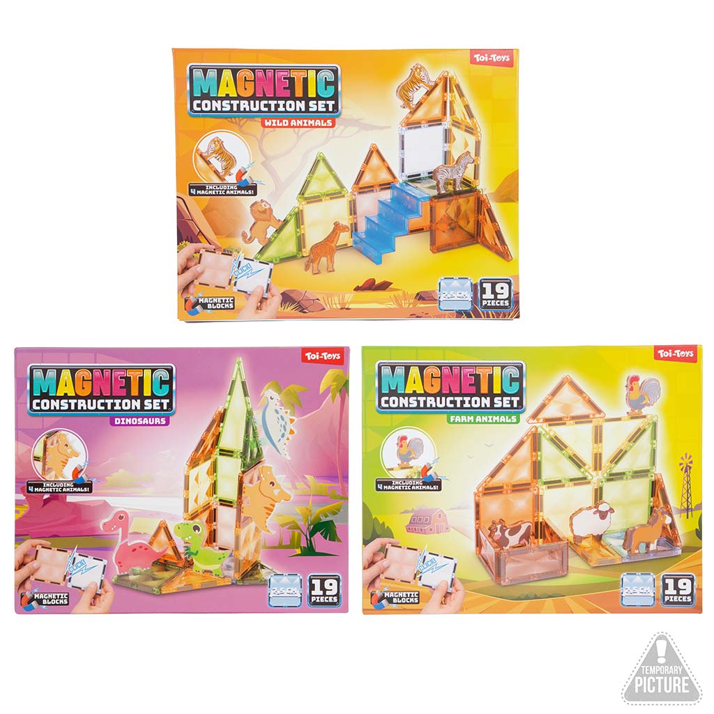 Magnetic – magnetisches Tier-Bauspielset, 19-teilig, verschiedene Ausführungen, 1 Stück