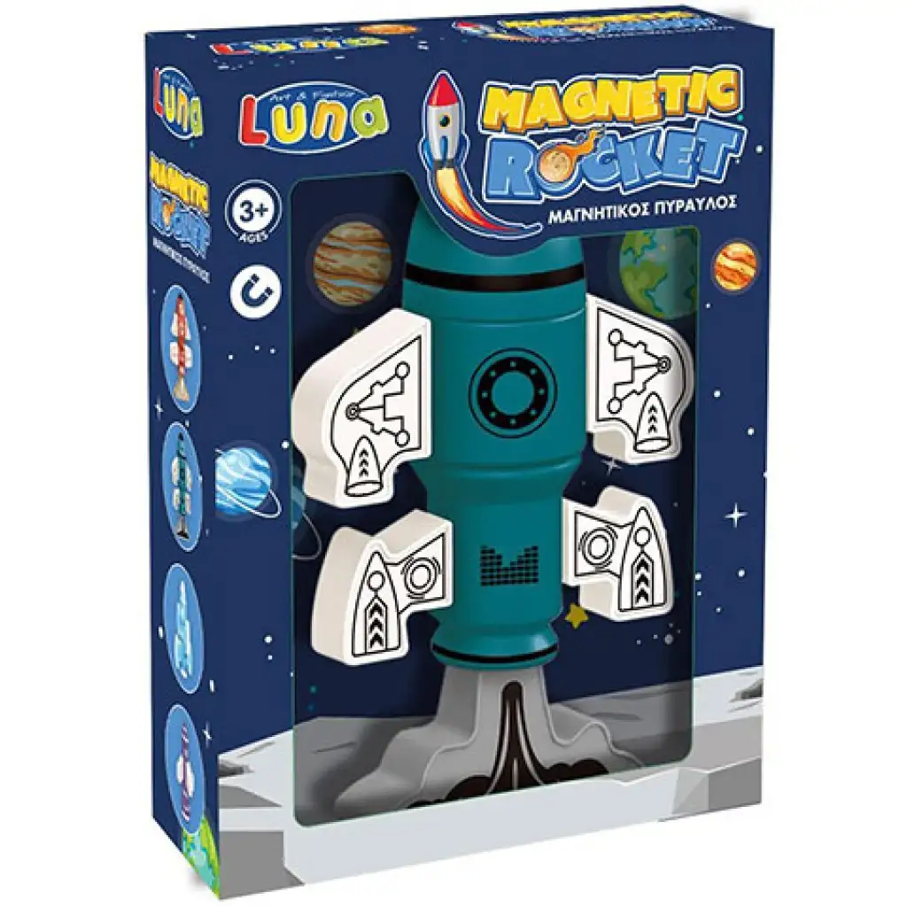 Magnetische Rakete in Grün