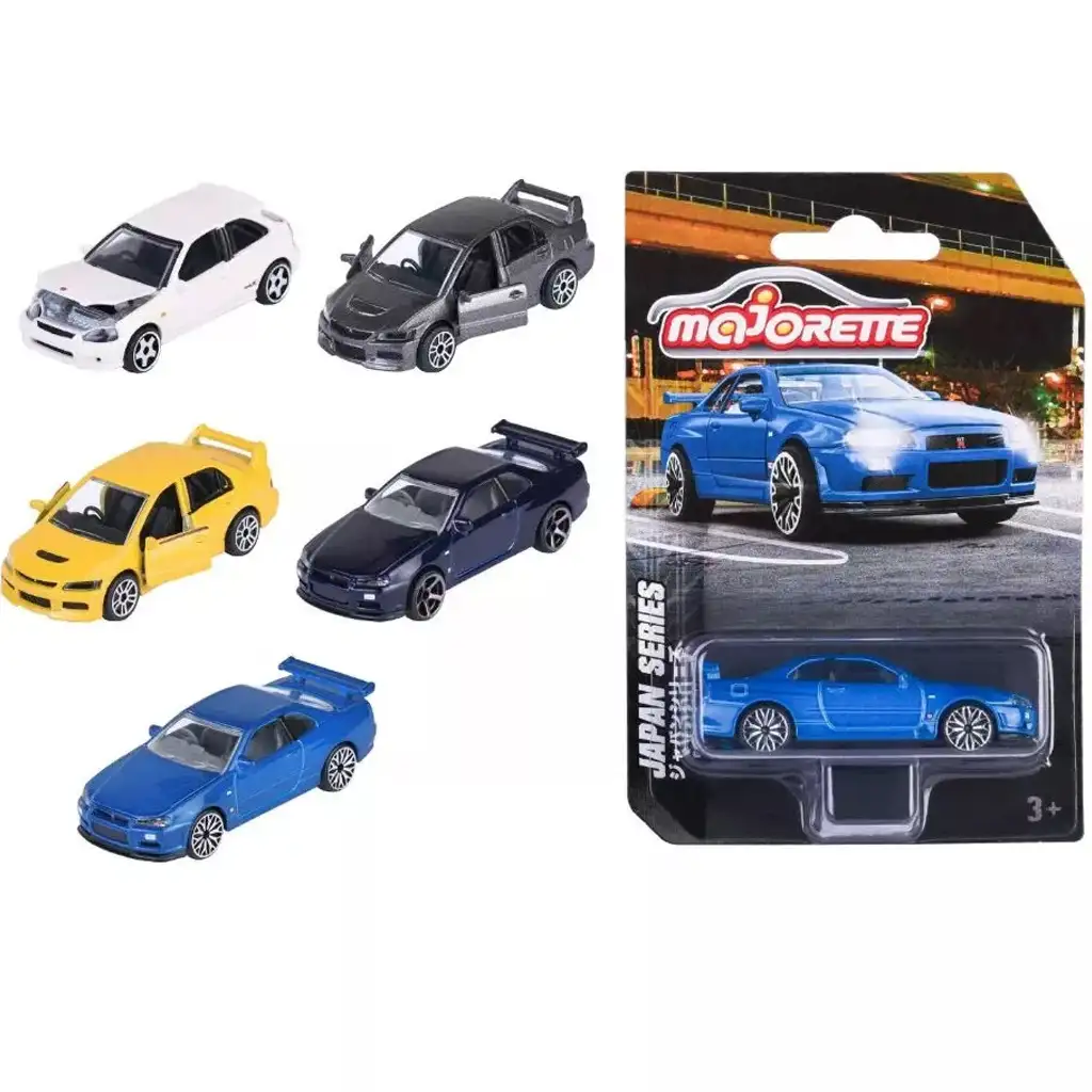 Majorette: Japan Series Metall-Automodelle 15. Serie in verschiedenen Varianten 1/64 1 Stück