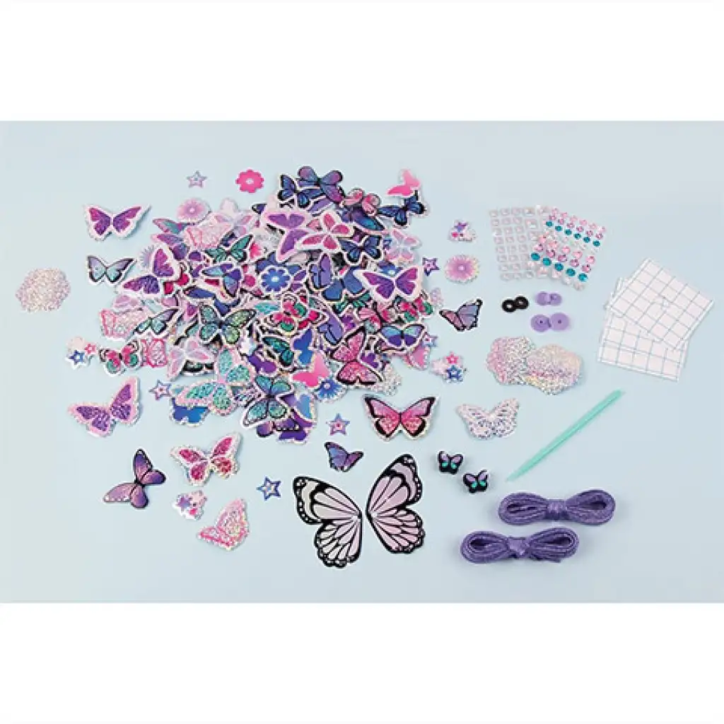 Make It Real: Sticker Chic Schuhdekoration - Schmetterling kép 2