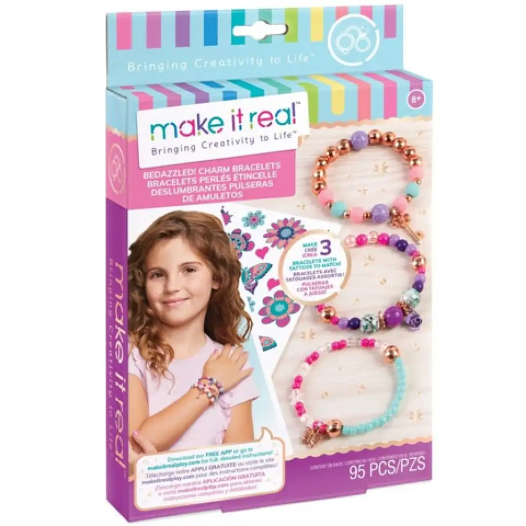 Make it Real: Charmantes Armbandherstellungsset - Blühende Kreativität
