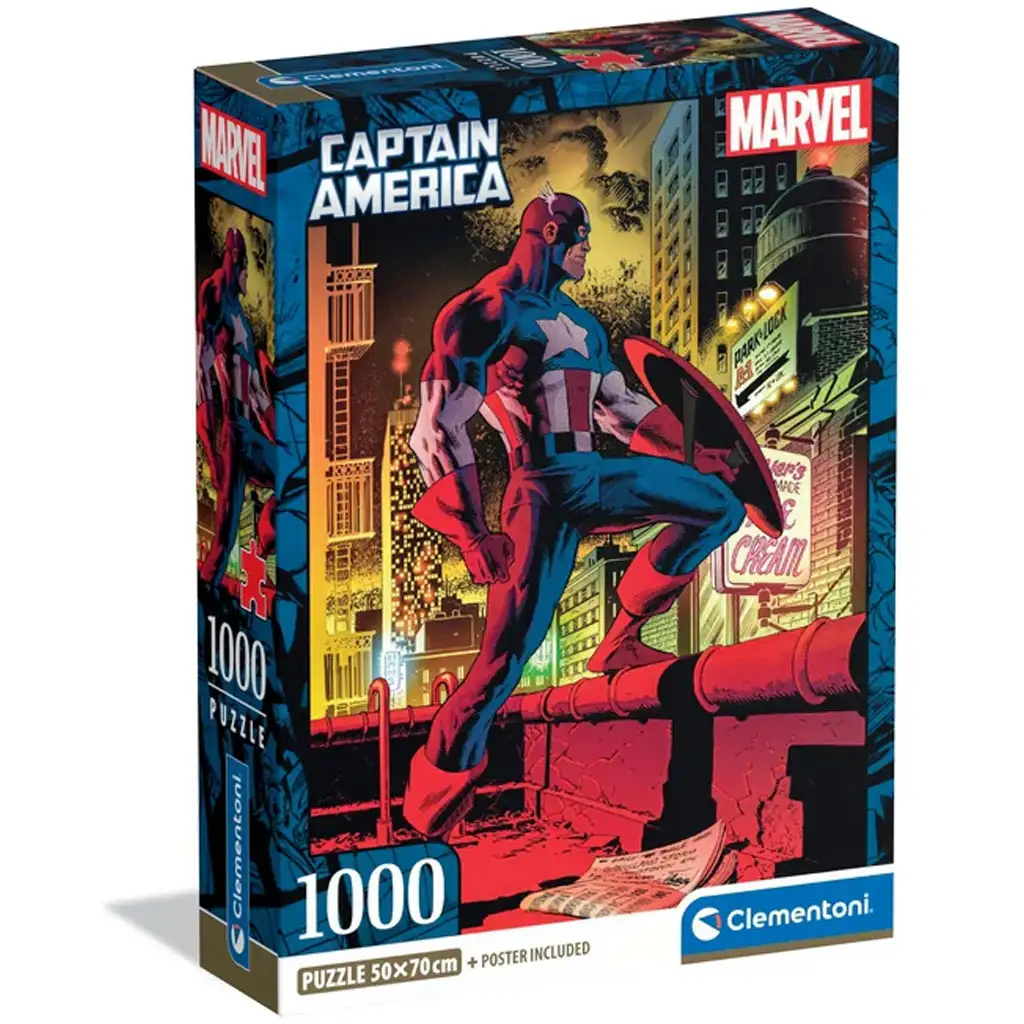 Marvel: Captain America 1000-teilige Puzzle - Clementoni