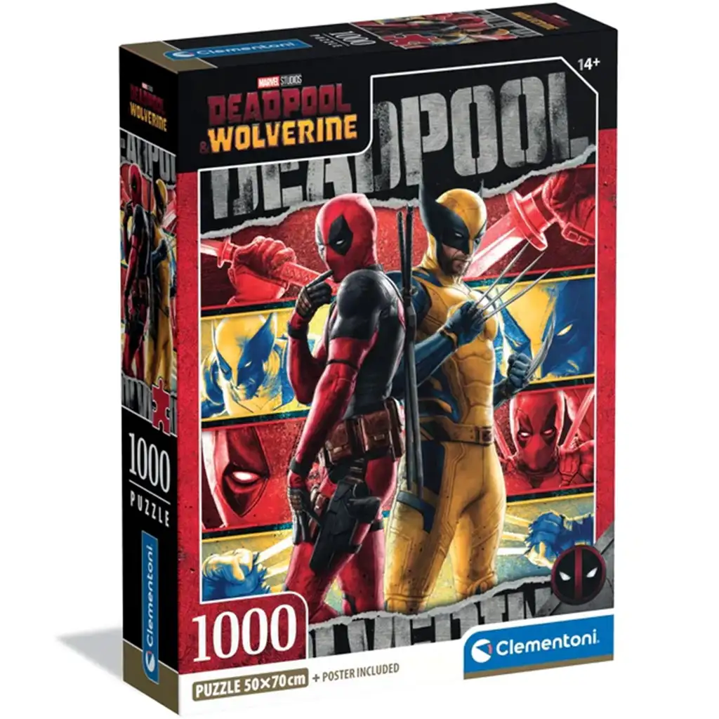 Marvel: Deadpool und Wolverine 1000-teilige Puzzle - Clementoni