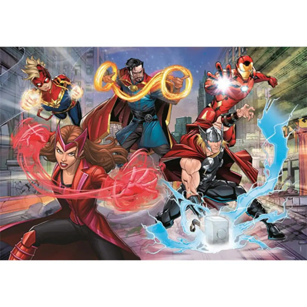 Marvel: Die Rächer Supercolor Glitzer-Puzzle 104 Teile - Clementoni kép 2